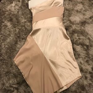 Champagne satin dress